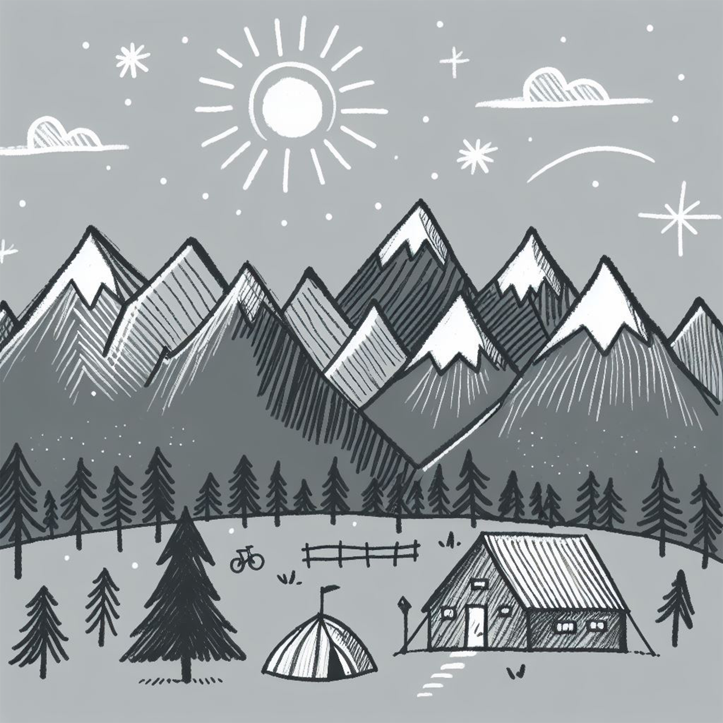 Mountain Alpine Collection: Lets camp beneath the stars