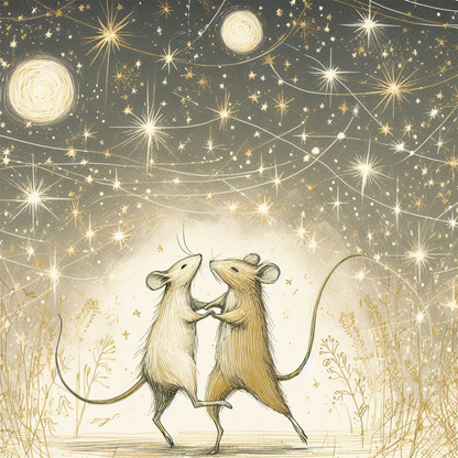 Stardust Mice Collection: Dancing in the starlight